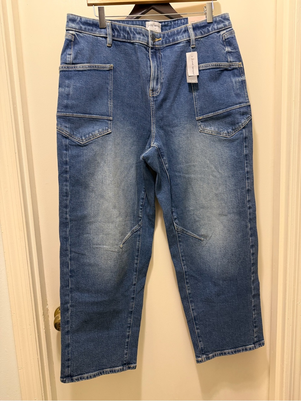 Lane Bryant Relaxed Fit Mid Rise Straight Jeans